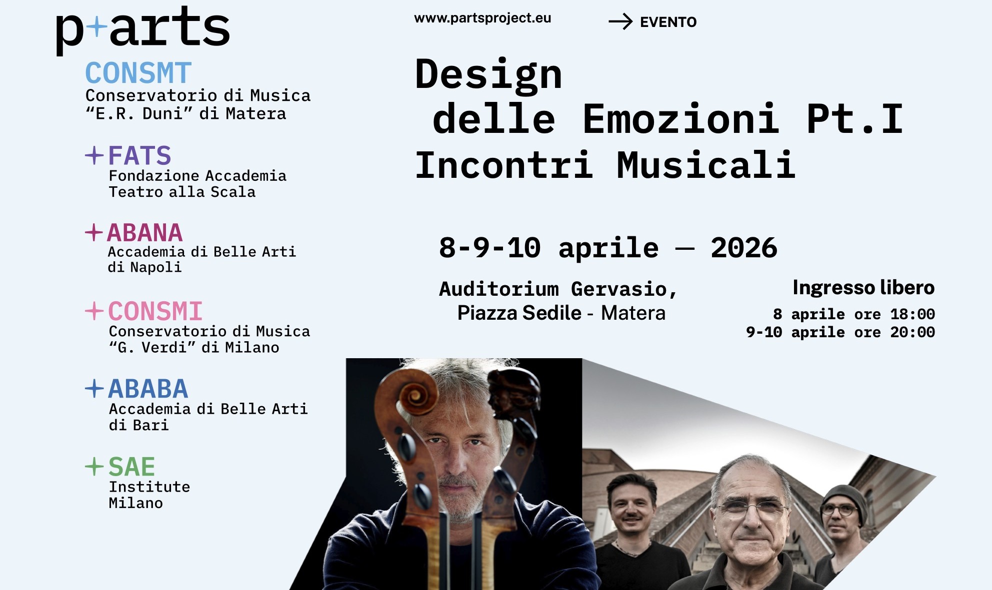 PNRR P+ARTS, TRE GIORNI DI MUSICA, INNOVAZIONE E RICERCA 